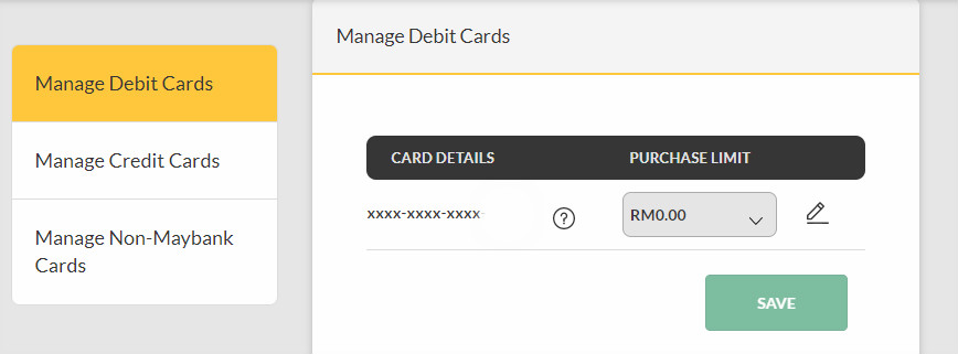 How to change transfer limit maybank